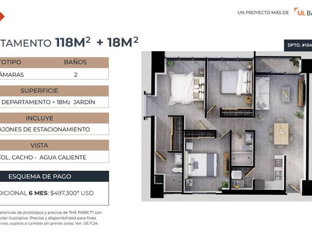 #77 - Departamento para Venta en Tijuana - BC